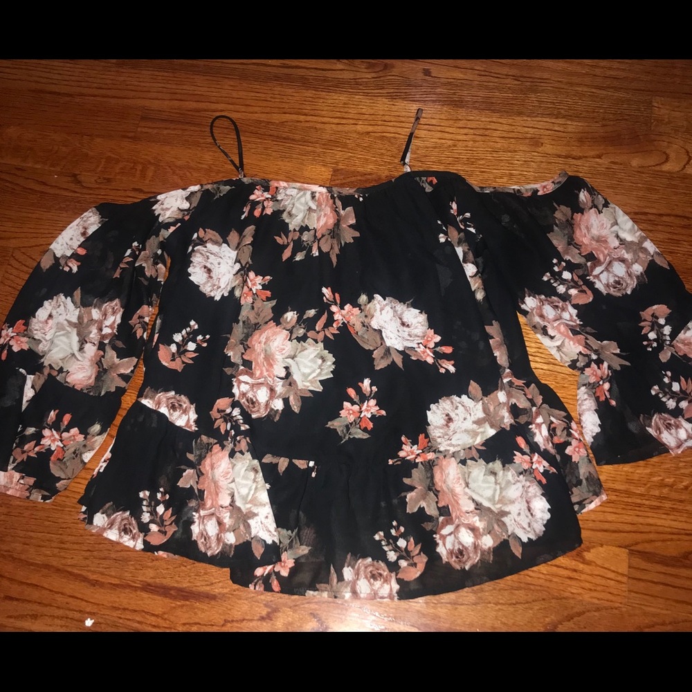 Off the shoulder blouse with straps
